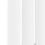 GRADE A1 - Sorrento White Horizontal Oval Designer Radiator 600x1003mm Single Panel 2679 BTU