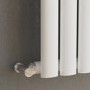 GRADE A1 - Sorrento White Horizontal Oval Designer Radiator 600x1003mm Single Panel 2679 BTU