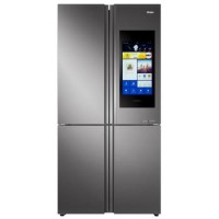 Refurbished Haier HTF-552DGS6U1 Freestanding 543 Litre American Fridge Freezer