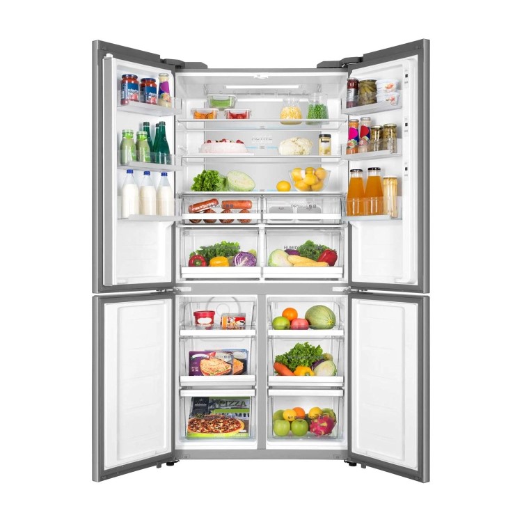 Refurbished Haier HTF-552DGS6U1 Freestanding 543 Litre American Fridge Freezer