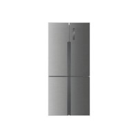 Refurbished Haier HTF-556DP6 Freestanding 456 Litre 70/30 American Fridge Freezer Silver