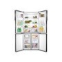 Refurbished Haier HTF-556DP6 Freestanding 456 Litre 70/30 American Fridge Freezer Silver