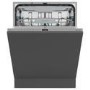 Refurbished Hisense Full-Size Fully Integrated  - Automatic Programme; Intensive Programme; Eco Programme; Programme Hygiene; Crystal glasses; Short Programme; Night Programme, 16ps, silver control pa