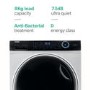 Refurbished Haier HWD80-B14979 Freestanding 8/5KG 1400 Spin Washer Dryer White