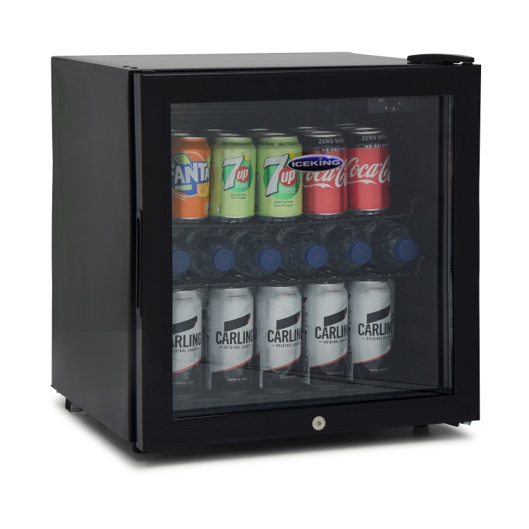 Ice King DF48K 48 Litre Table Top Mini Drinks Fridge - Black
