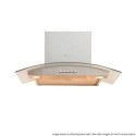 A1/IHC65AMIX GRADE A1 - Indesit 60cm Curved Glass Chimney Hood - Stainless Steel