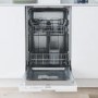 Refurbished Indesit Push&Go Integrated Slimline Dishwasher - White - 10 Place Settings - E Rated - IN2IE10CS80UK