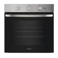 Refurbished Indesit Click&Clean Electric Single Oven - Stainless Steel