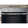 Refurbished Indesit Click&Clean Electric Single Oven - Stainless Steel