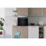 Refurbished Indesit Click&Clean Electric Single Oven - Stainless Steel