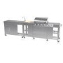 GRADE A1 - Boss Grill Texas Premium Modular Outdoor Kitchen - 4 Burner Gas BBQ Grill with Side Burner - Stainless Steel