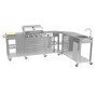 GRADE A1 - Boss Grill Texas Premium Modular Outdoor Kitchen - 4 Burner Gas BBQ Grill with Side Burner - Stainless Steel