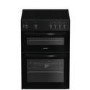 Refurbished Indesit 60cm Twin Cavity Electric Cooker - Black