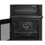 Refurbished Indesit 60cm Twin Cavity Electric Cooker - Black
