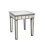 Square Mirrored Side Table - Jade Boutique