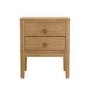 ONLY OPENED - Light Wood 2 Drawer Bedside - Josephine