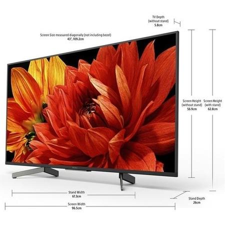 Refurbished Sony Bravia 43" 4K Ultra HD with HDR LED Freeview Smart TV without Stand