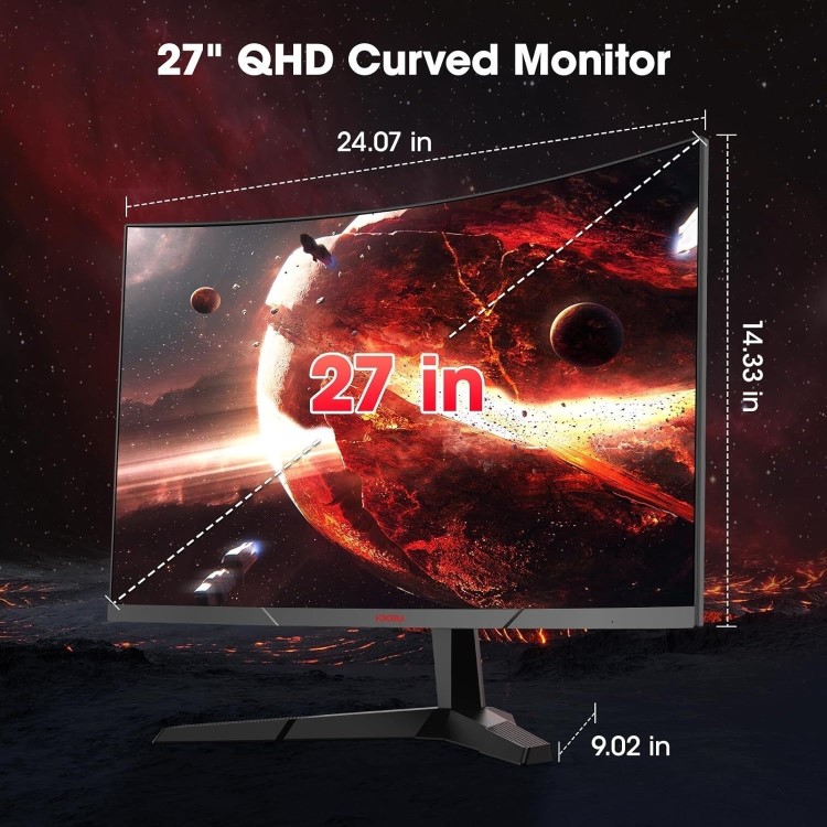 Refurbished KOORUI 27" VA QHD 180Hz 1ms Gaming Monitor