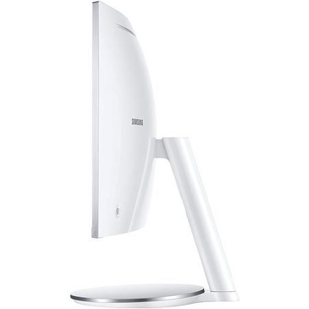 Refurbished Samsung LC34J791WTPXXU 34" VA QHD LED FreeSync Curved Monitor - White & Silver