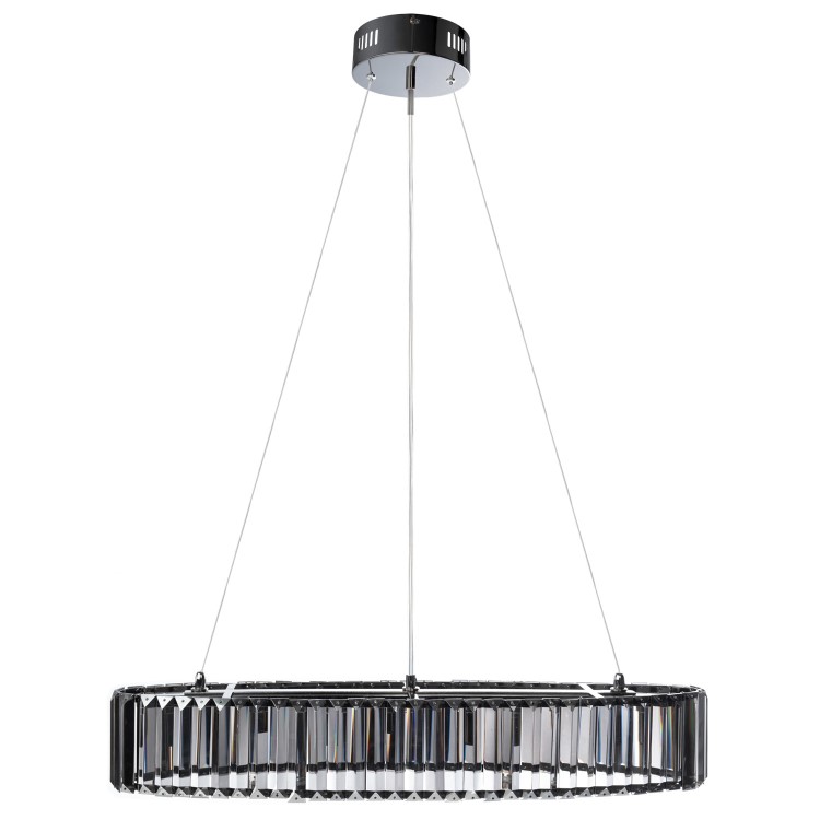 Large Grey Smoked Glass Bar Pendant Light