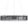 Large Grey Smoked Glass Bar Pendant Light