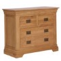 Loire Oak Farmhouse 2+2 Drawer Chest of Drawers