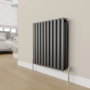 Refurbished - Elego Chrome Modern Manual Angled Radiator Valves (pair)
