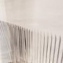 ONLY OPENED - Chrome 8mm Fluted Glass Hinged Shower Door 800mm Left Hand - Matira