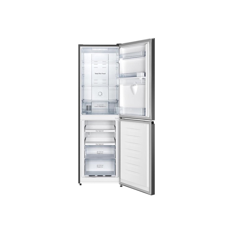 Refurbished Fridgemaster MC55251MDB Freestanding 251 Litre 60/40 Frost Free Fridge Freezer Black