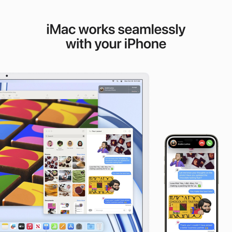 Apple iMac 2023 M3 8-Core CPU 10-Core GPU 8GB RAM 512GB SSD 24 Inch 4.5K All-in-One PC - Blue