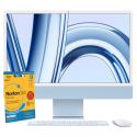 A1/MQRQ3B/A Refurbished Apple iMac 2023 M3 8-Core CPU 10-Core GPU 8GB RAM 256GB SSD 24 Inch 4.5K All-in-One PC - Blue