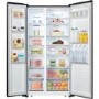 Fridgemaster 519 Litre Side-By-Side American Fridge Freezer - Black