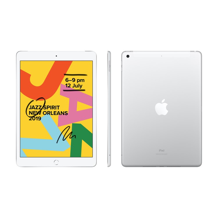 Refurbished Apple iPad 32GB Cellular 10.2 Inch Tablet in Silver