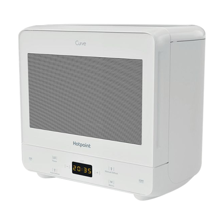 Refurbished Hotpoint Curve MWH1331FW 13L 700W Solo Microwave White
