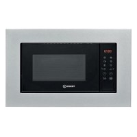 Refurbished Indesit MWI120GXUK Built In 20L 800W Microwave Stainless Steel