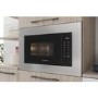 Refurbished Indesit MWI120GXUK Built In 20L 800W Microwave Stainless Steel