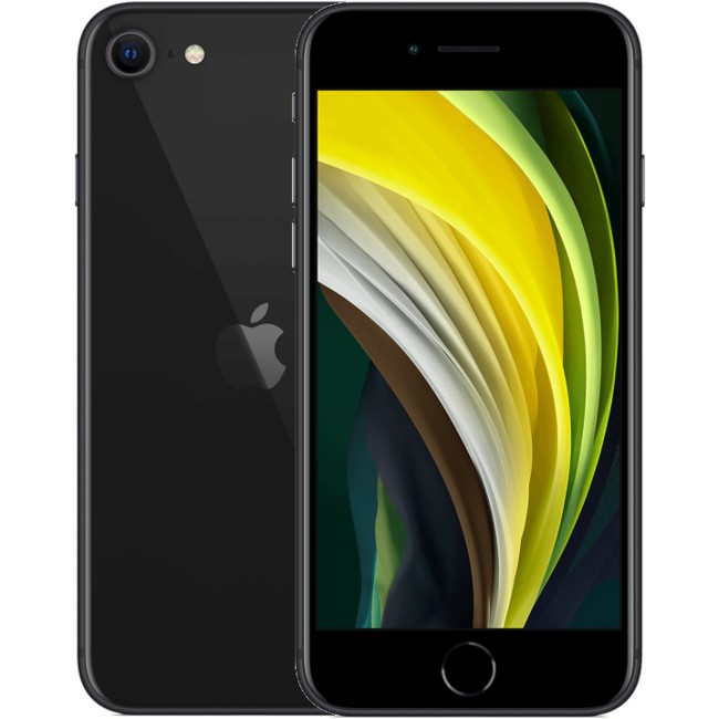 Refurbished Apple iPhone SE 2020 Black 4.7" 64GB 4G Unlocked & SIM Free