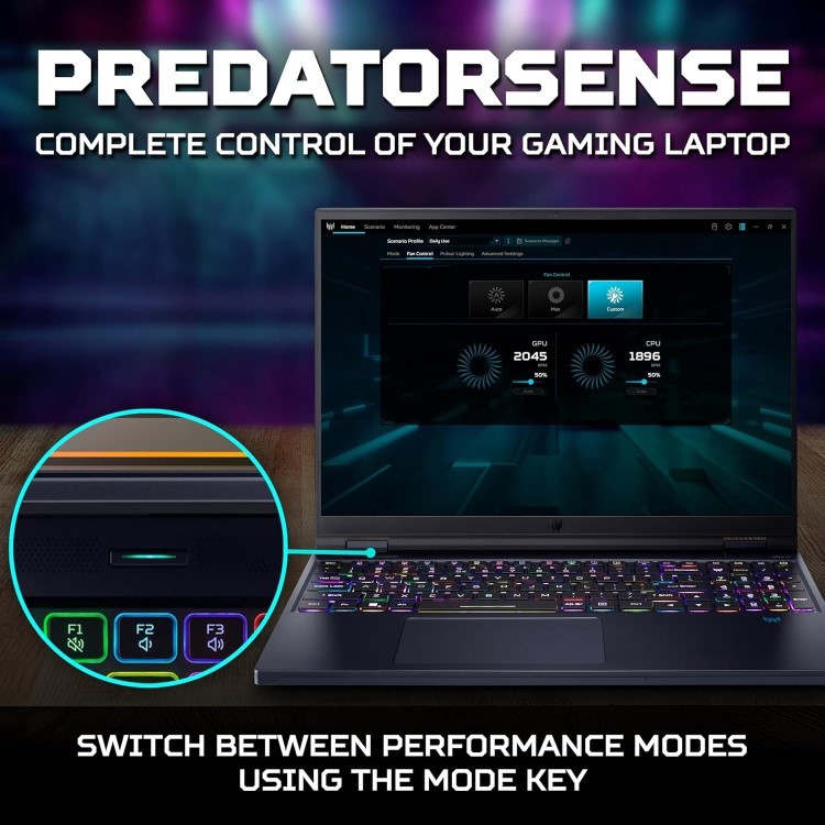 Refurbished Acer Predator Helios 16 PH16-72 Intel Core i9 16GB RAM 1TB SSD RTX 4080 16 Inch Windows 11 Gaming Laptop