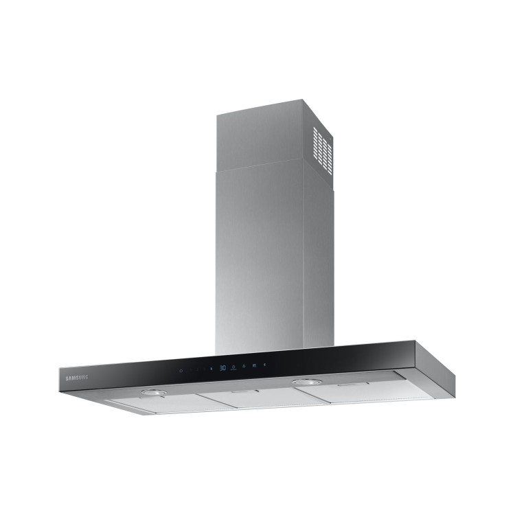 Refurbished Samsung NK36N5703BS 90cm Slimline Chimney Cooker Hood with Auto Connectivity Stainless Steel