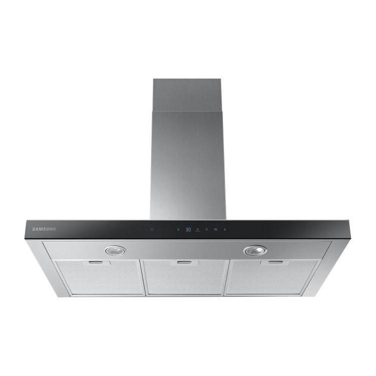 Refurbished Samsung NK36N5703BS 90cm Slimline Chimney Cooker Hood with Auto Connectivity Stainless Steel