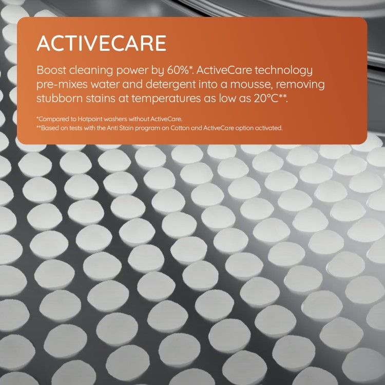 Hotpoint ActiveCare 9kg 1400rpm Washing Machine - Black