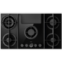 GRADE A1 - Elica NikolaTesla Flame 88cm Gas Venting Hob with Built-In Extractor Fan - Black