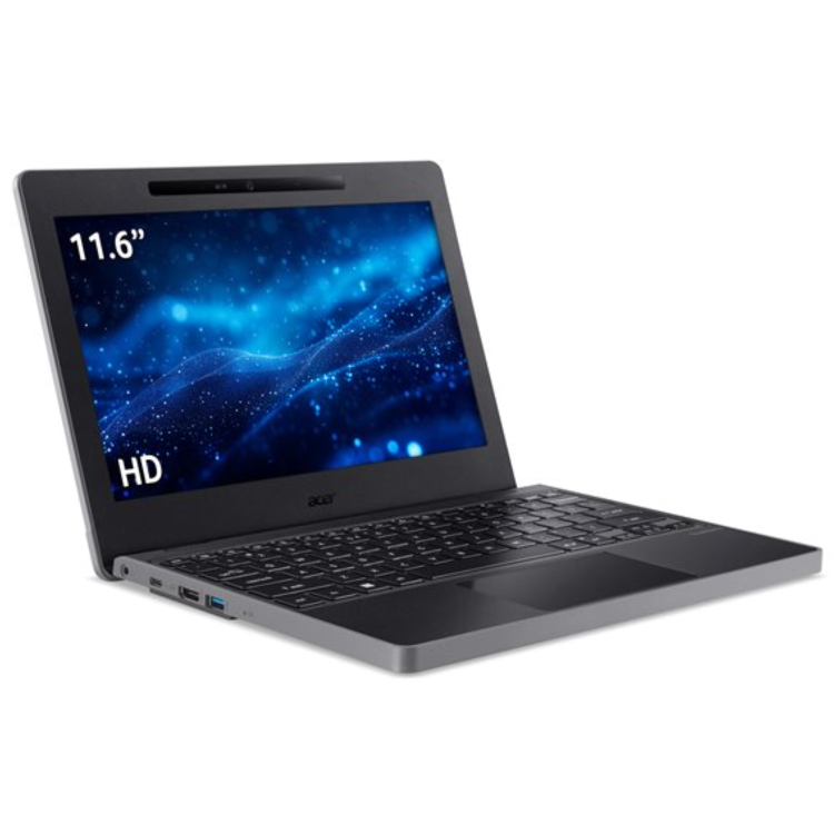 Refurbished Acer TravelMate B3 11 Intel N100 4GB RAM 128GB SSD 11.6 Inch Windows 11 Pro Education Laptop