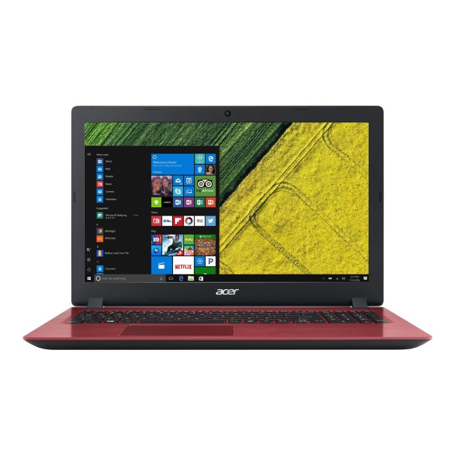 Refurbished Acer Aspire A315-51-32Y4 Core i3-7020U 4GB 1TB 15.6 Inch Windows 10 Laptop in Red