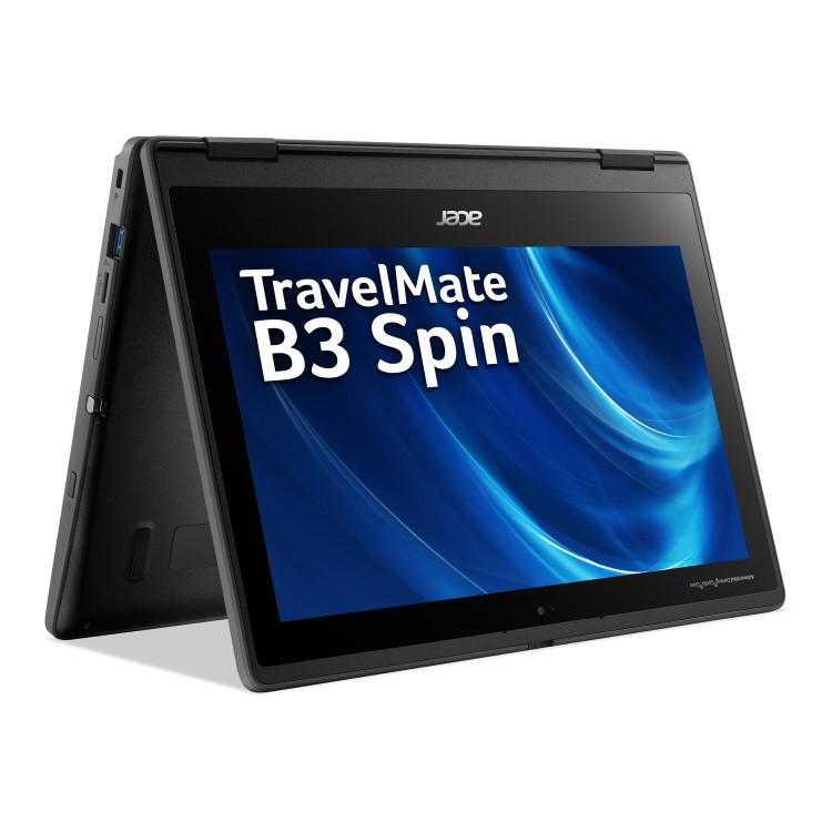 Refurbished Acer TravelMate Intel Celeron N5100 4GB RAM 128GB SSD 11.6 Inch Touchscreen Windows 11 Professional Laptop