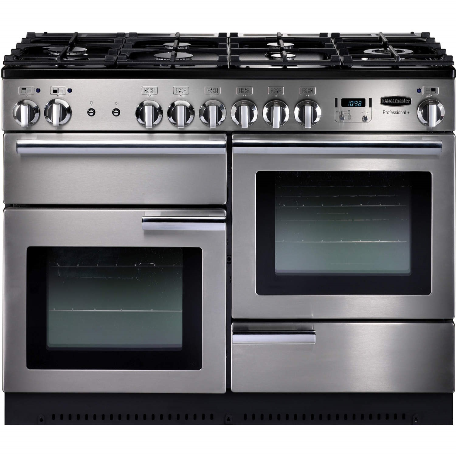 Rangemaster Professional Plus 110cm Gas Range Cooker - Stainless Steel