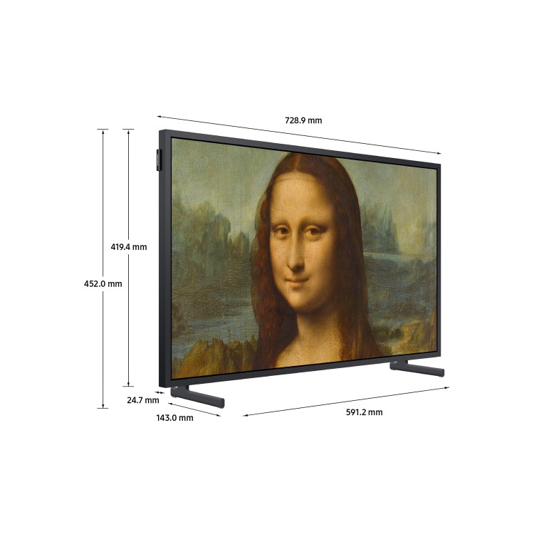 Refurbished Samsung The Frame 32" 1080p Full HD with HDR QLED Freeview HD Smart TV