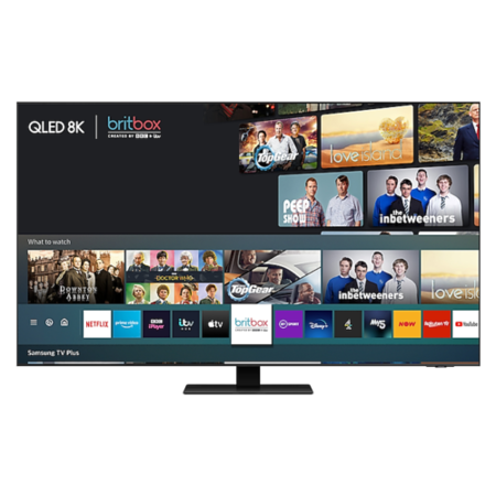 Refurbished Samsung 55" 8K with Quantum HDR 1000 QLED Adaptive sound+ HD Smart TV