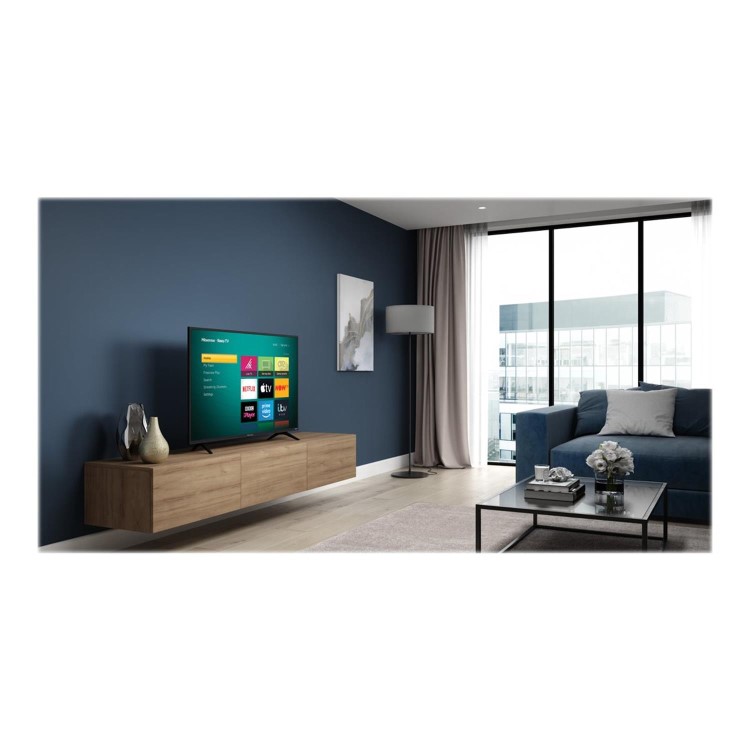 Refurbished Hisense Roku 43" 4K Ultra HD with HDR LED Freeview Smart TV without Stand