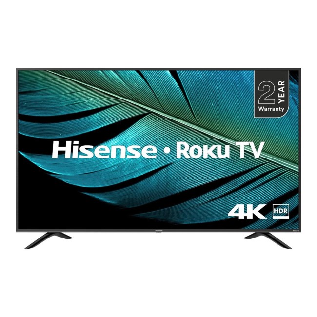 Refurbished Hisense Roku 55" 4K Ultra HD with HDR LED Freeview Play Smart TV